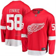 Camiseta Hockey Detroit Red Wings Emmitt Finnie Primera Breakaway Rojo