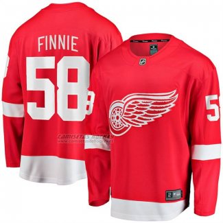 Camiseta Hockey Detroit Red Wings Emmitt Finnie Primera Breakaway Rojo