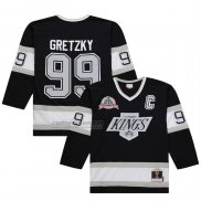 Camiseta Hockey Los Angeles Kings Wayne Gretzky Mitchell & Ness Big & Tall 1992-93 Blue Line 2.0 Negro