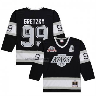 Camiseta Hockey Los Angeles Kings Wayne Gretzky Mitchell & Ness Big & Tall 1992-93 Blue Line 2.0 Negro
