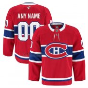 Camiseta Hockey Montreal Canadiens Autentico Pro Personalizada Rojo