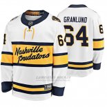 Camiseta Hockey Nashville Predators Mikael Granlund Breakaway Jugador 2020 Winter Classic Blanco