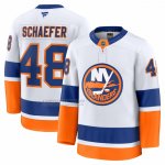 Camiseta Hockey New York Islanders Matthew Schaefer Segunda Premium Blanco