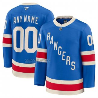 Camiseta Hockey New York Rangers Centenario Premium Personalizada Azul