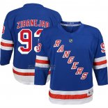 Camiseta Hockey Nino New York Rangers Mika Zibanejad Primera Replica Azul