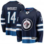 Camiseta Hockey Winnipeg Jets Gustav Nyquist Primera Breakaway Azul
