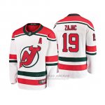 Camiseta Nino New Jersey Devils Travis Zajac Alternato Breakaway Blanco
