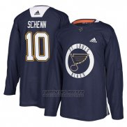Camiseta St. Louis Blues Brayden Schenn New Season Practice Azul