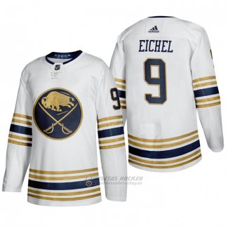 Camiseta Hockey Buffalo Sabres Jack Eichel Tercera Blanco