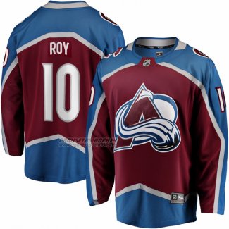 Camiseta Hockey Colorado Avalanche Nicolas Roy Primera Breakaway Rojo