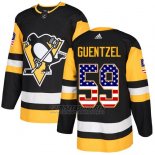 Camiseta Hockey Hombre Pittsburgh Penguins 59 Guentzel Negro