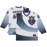 Camiseta Hockey Los Angeles Kings Wayne Gretzky Mitchell & Ness 1995-96 Blue Line 20 Blanco