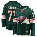 Camiseta Hockey Minnesota Wild Nick Foligno Primera Breakaway Verde