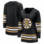Camiseta Hockey Mujer Boston Bruins Alterno 100th Aniversario Breakaway Negro