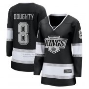 Camiseta Hockey Mujer Los Angeles Kings Drew Doughty Primera Breakaway Negro