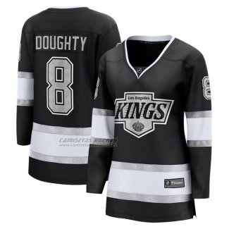 Camiseta Hockey Mujer Los Angeles Kings Drew Doughty Primera Breakaway Negro
