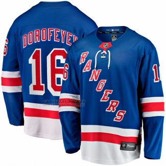 Camiseta Hockey New York Rangers Pavel Dorofeyev Primera Breakaway Azul