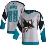 Camiseta Hockey San Jose Sharks Brent Burns Reverse Retro Autentico 2020-21 Gris Camiseta Hockey San Jose Sharks Brent Burns Reverse Retro Autentico 2020-21 Gris