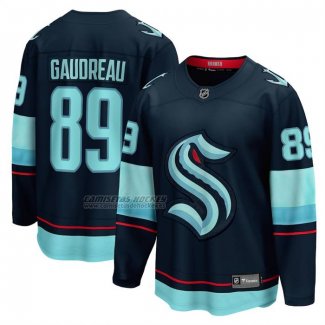 Camiseta Hockey Seattle Kraken Frederick Gaudreau Primera Breakaway Azul Oscuro