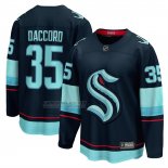 Camiseta Hockey Seattle Kraken Joey Daccord Primera Breakaway Player Azul