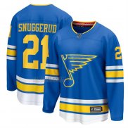 Camiseta Hockey St Louis Blues Jimmy Snuggerud Primera Breakaway Azul