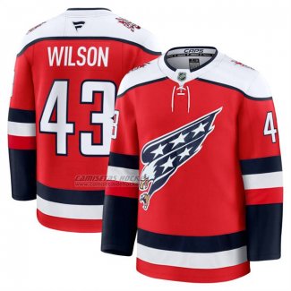 Camiseta Hockey Washington Capitals Tom Wilson Alterno Premium Rojo