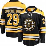 Camiseta Hockey Boston Bruins Victor Soderstrom Primera Breakaway Negro