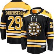 Camiseta Hockey Boston Bruins Victor Soderstrom Primera Breakaway Negro