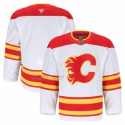 Camiseta Hockey Calgary Flames Segunda Autentico Pro Blanco