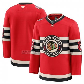 Camiseta Hockey Chicago Blackhawks 2025 Winter Classic Premium Rojo