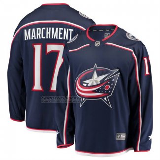 Camiseta Hockey Columbus Blue Jackets Mason Marchment Primera Breakaway Azul