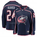 Camiseta Hockey Columbus Blue Jackets Mathieu Olivier Primera Breakaway Azul