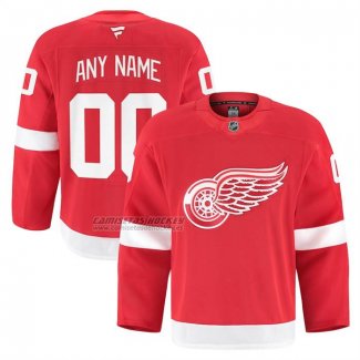 Camiseta Hockey Detroit Red Wings Primera Personalizada Rojo