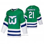 Camiseta Hockey Hartford Whalers Niederreiter Autentico Heritage Verde