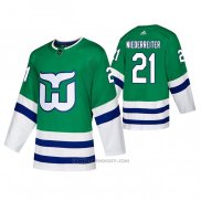 Camiseta Hockey Hartford Whalers Niederreiter Autentico Heritage Verde