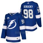 Camiseta Hockey Hombre Autentico Tampa Bay Lightning 98 Mikhail Sergachev Home 2018 Azul Camiseta Hockey Hombre Autentico Tampa Bay Lightning 98 Mikhail Sergachev Home 2018 Azul
