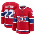 Camiseta Hockey Montreal Canadiens Cole Caufield Primera Premium Rojo