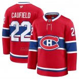 Camiseta Hockey Montreal Canadiens Cole Caufield Primera Premium Rojo