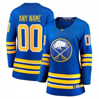 Camiseta Hockey Mujer Buffalo Sabres Primera Breakaway Personalizada Azul