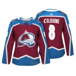 Camiseta Hockey Mujer Colorado Avalanche 8 Joe Colborne Maroon Autentico Jugador