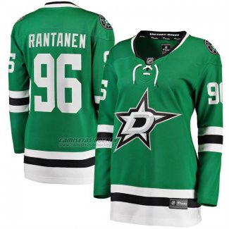 Camiseta Hockey Mujer Dallas Stars Mikko Rantanen Primera Breakaway Verde