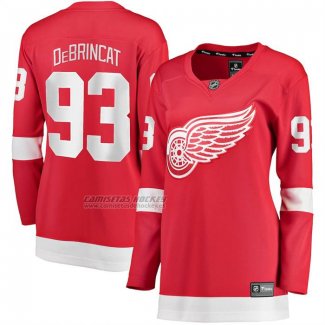 Camiseta Hockey Mujer Detroit Red Wings Alex DeBrincat Primera Breakaway Rojo