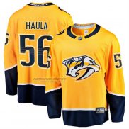 Camiseta Hockey Nashville Predators Erik Haula Primera Breakaway Amarillo