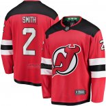 Camiseta Hockey New Jersey Devils Brendan Smith Primera Breakaway Rojo