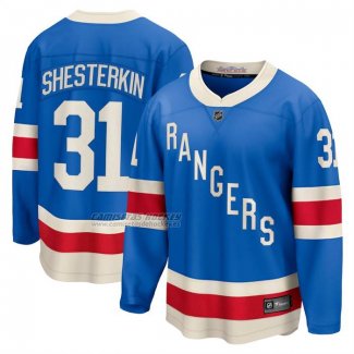 Camiseta Hockey New York Rangers Igor Shesterkin Centennial Breakaway Azul