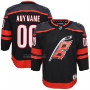 Camiseta Hockey Nino Carolina Hurricanes Primera Premier Personalizada Negro