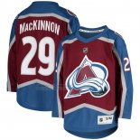 Camiseta Hockey Nino Colorado Avalanche Nathan Mackinnon Primera Replica Rojo