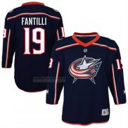Camiseta Hockey Nino Columbus Blue Jackets Adam Fantilli Alterno Replica Azul