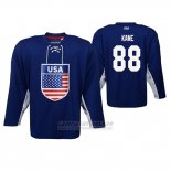 Camiseta Hockey USA Patrick Kane Usa Iihf World Championship National Team Azul