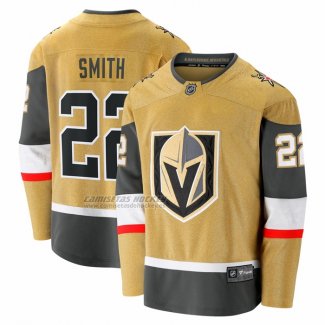 Camiseta Hockey Vegas Golden Knights Cole Smith Primera Breakaway Oro